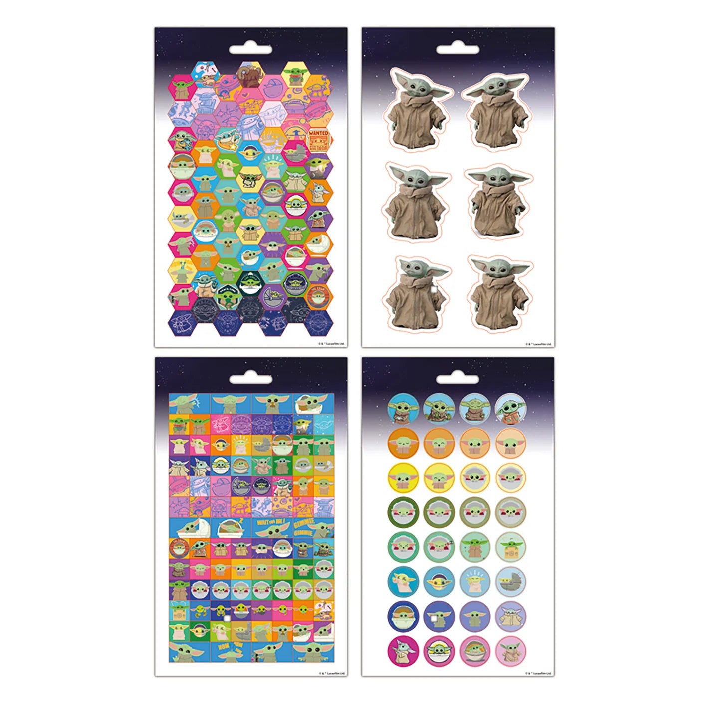 Star Wars - The Mandalorian - The Child 200 Sticker Set