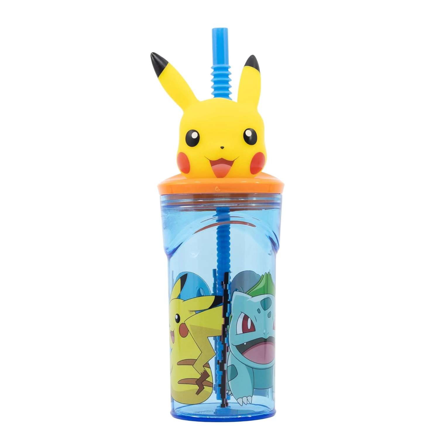 Pokemon - Trinkbecher mit 3D Kopf und Strohhalm