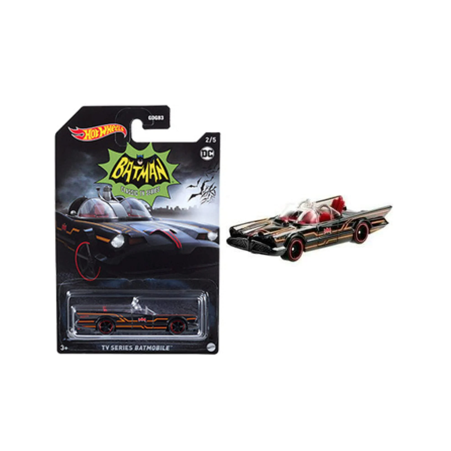 DC Universe - Hot Wheels Batman TV Series Batmobile