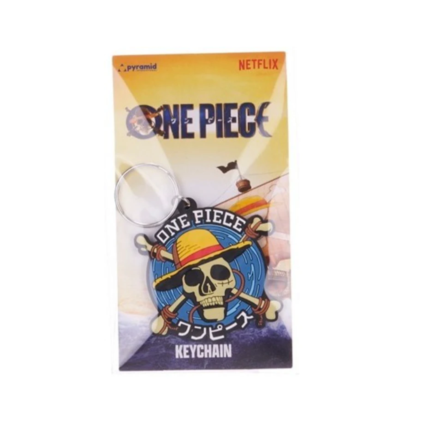 One Piece - Strohhut Schädel Schlüsselanhänger PVC