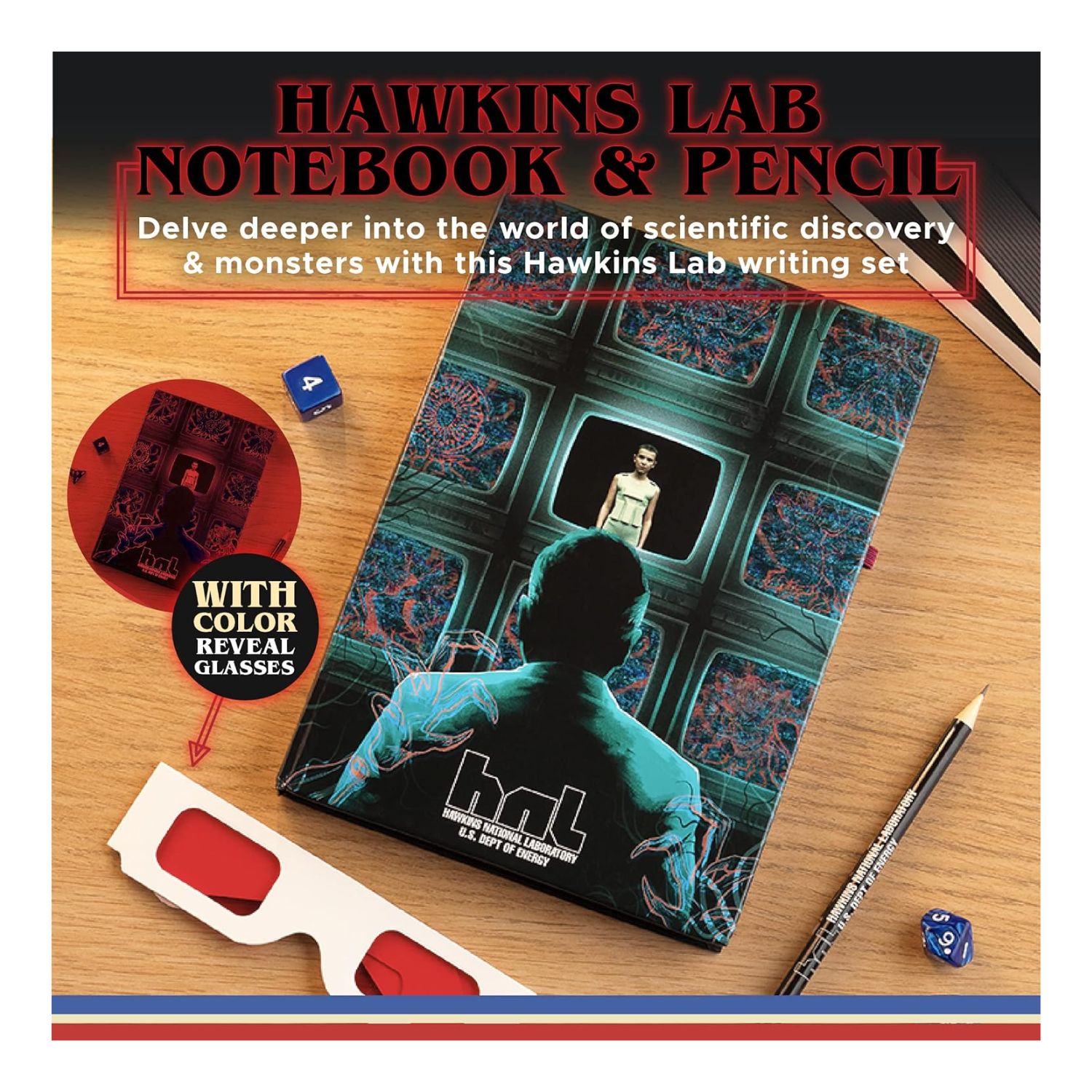 Stranger Things - Hawkins - Notizbuch & Stift
