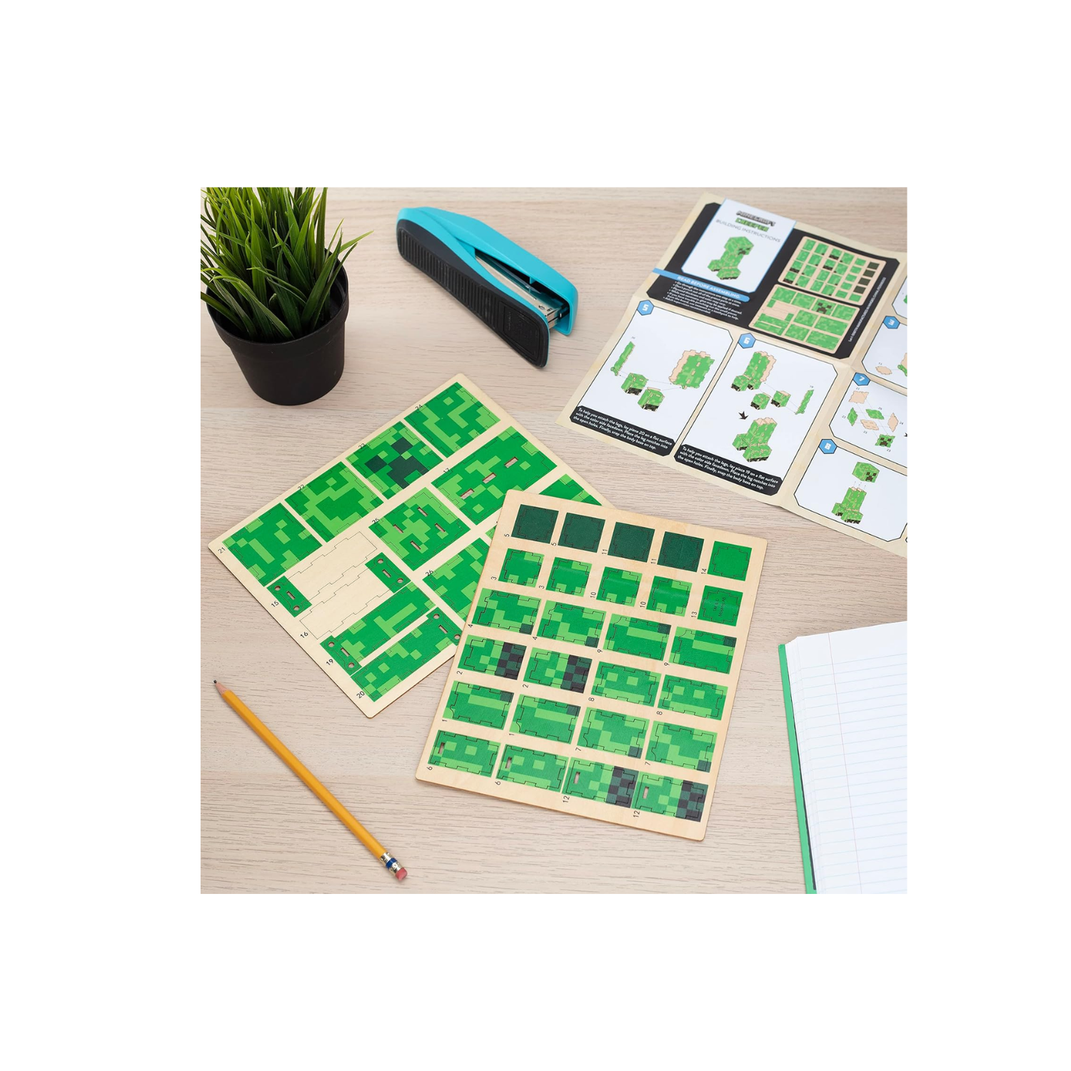 Incredibuilds - Minecraft Creeper - 3D Puzzle Modell