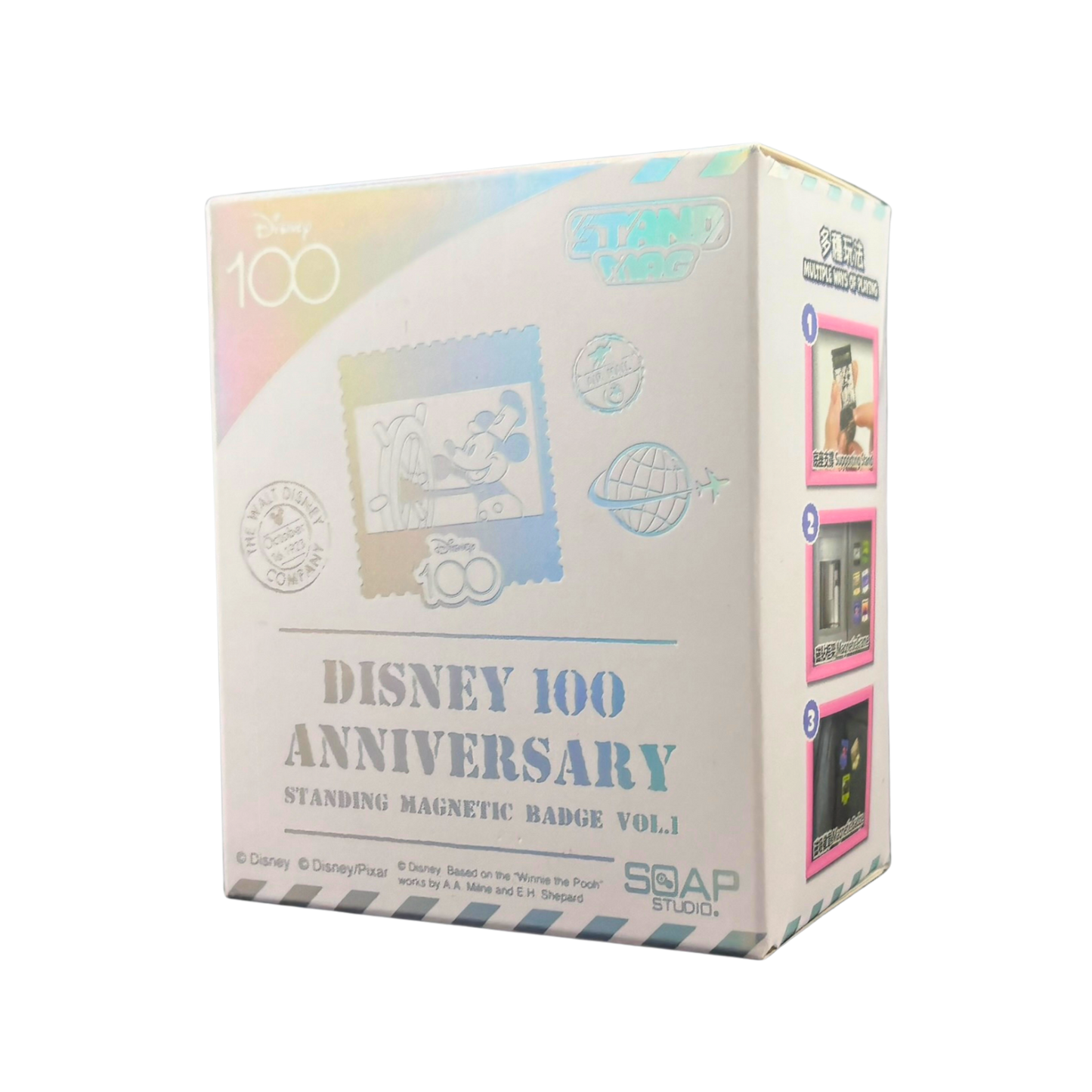 Disney 100 Anniversary Standing Magnetic Badge Vol.1