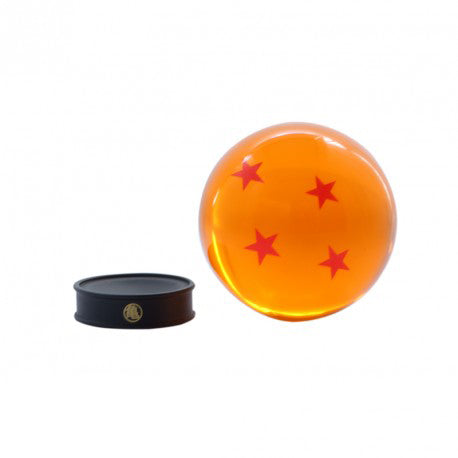 Dragon Ball - Kugel mit 4 Sternen + Sockel