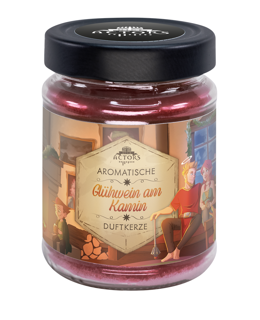 Duftkerze Glühwein am Kamin Dice Actors