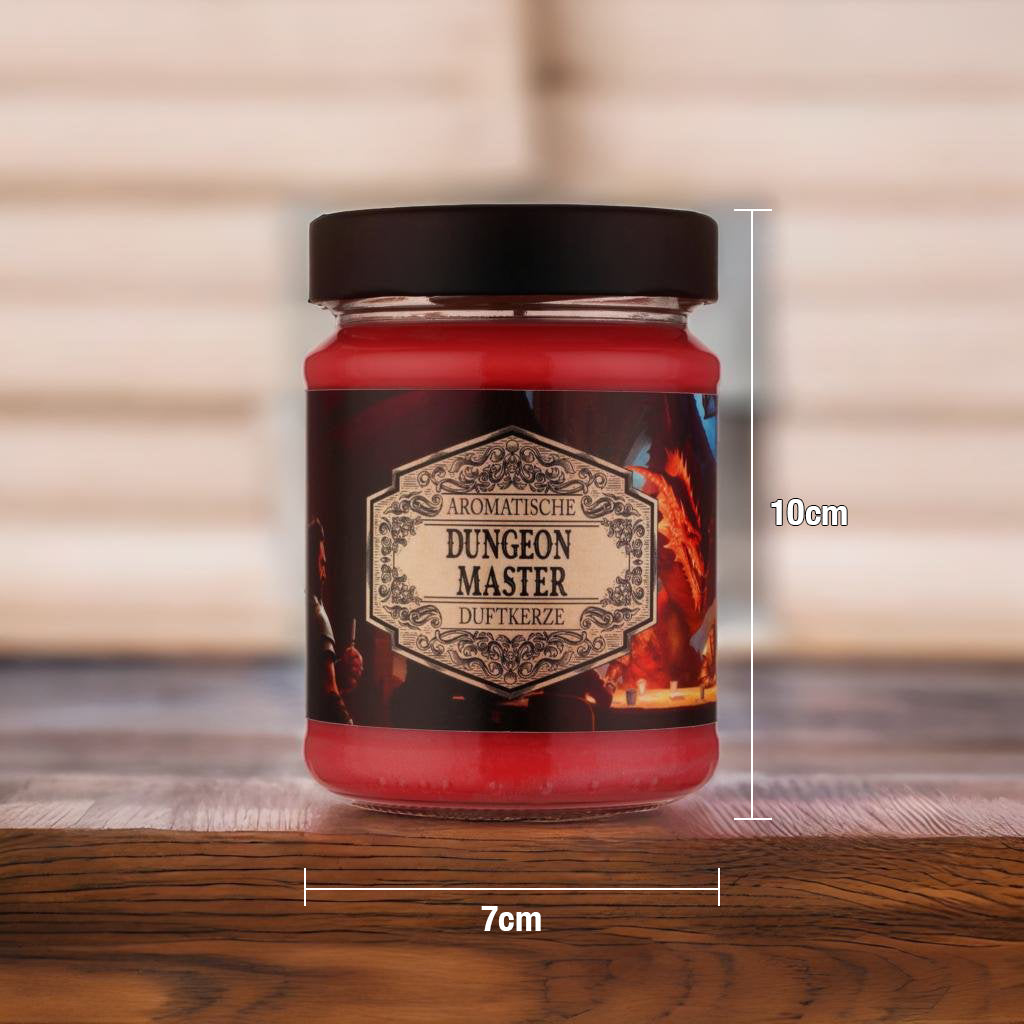 Duftkerze Dungeon Master mit Überraschungswürfel