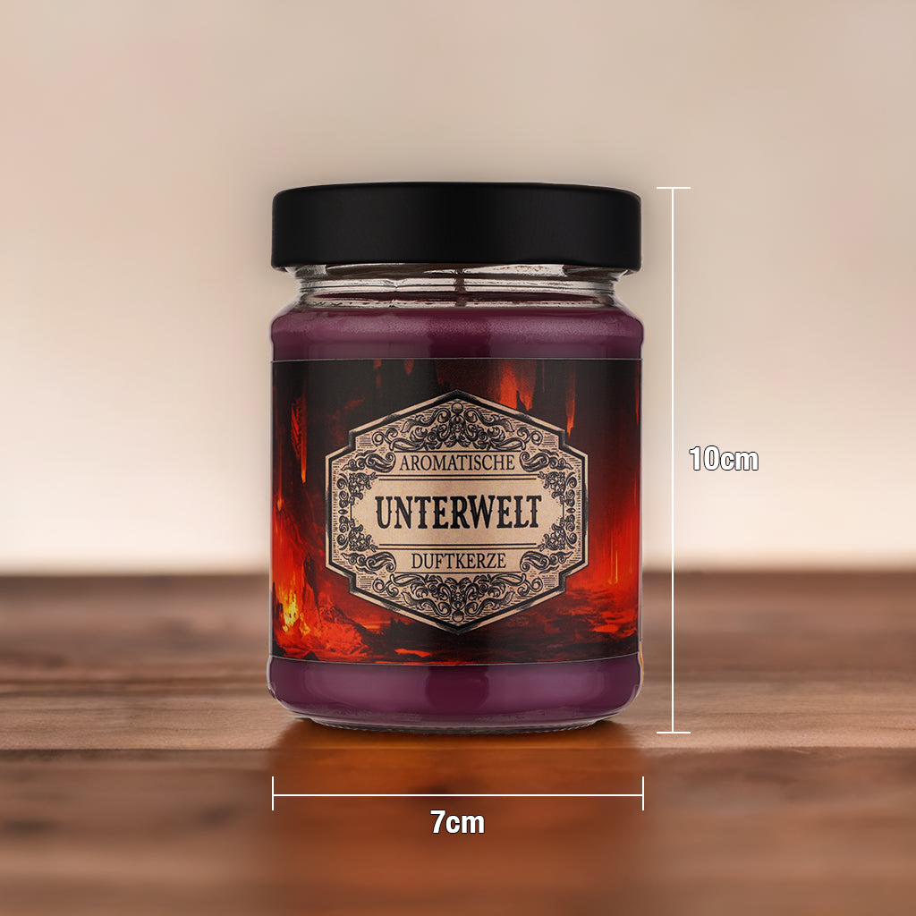 Unterwelt Duftkerze, Pen and Paper, Zubehör, Dungeons and Dragons, Geschenkidee, Rollenspieler, Würfel, Fantasy Scents
