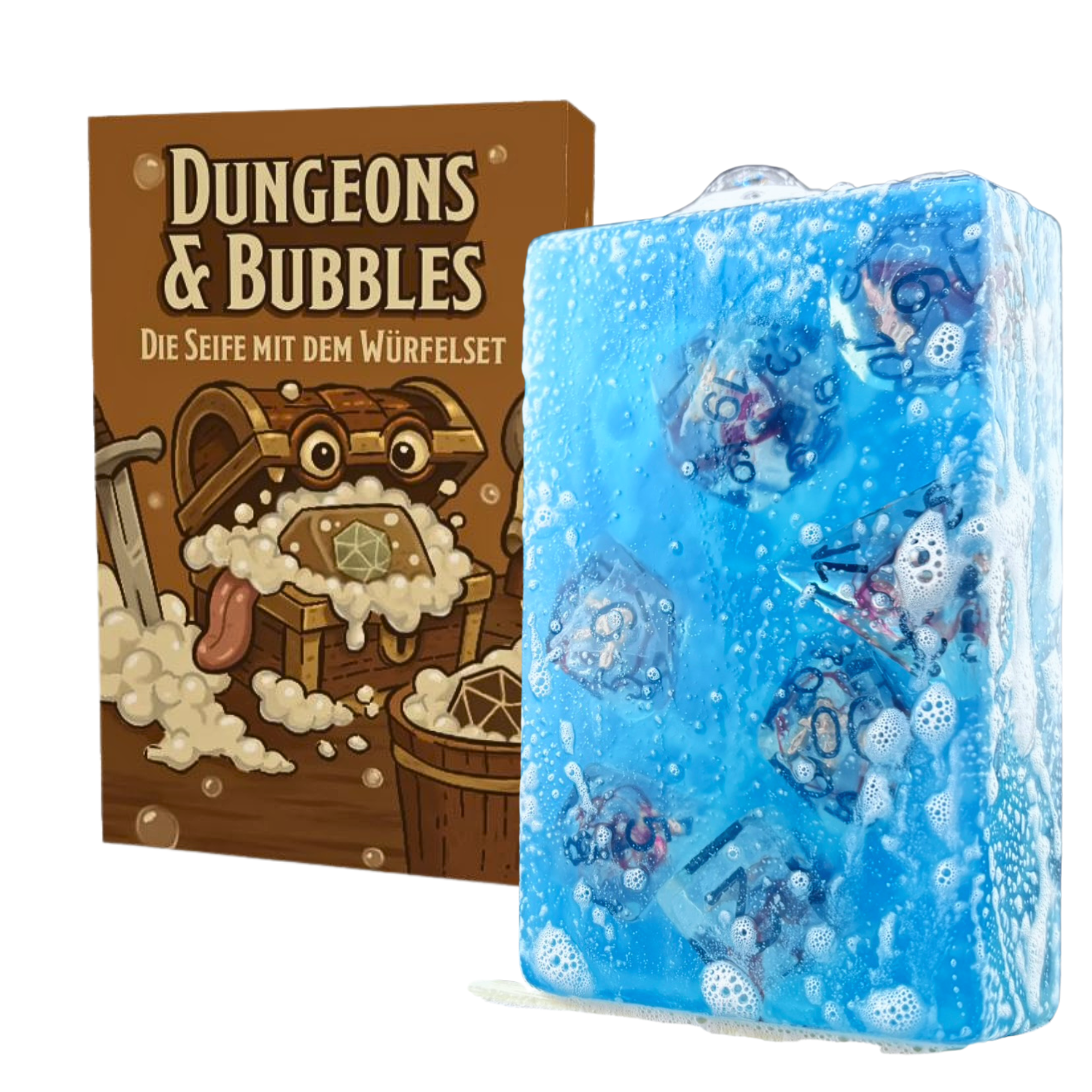 Dungeons and Bubbles Seife mit Würfelset - Fantasy Scents