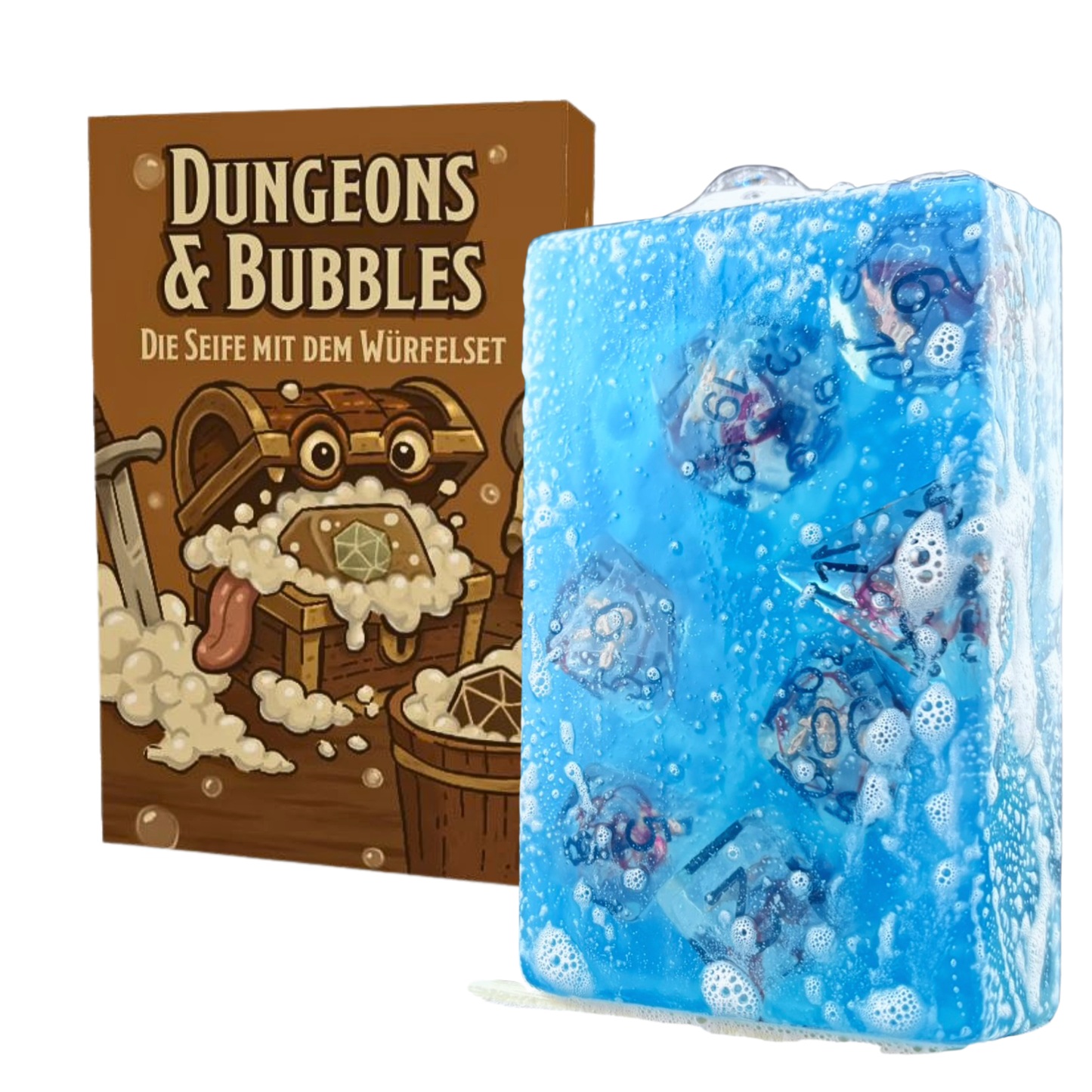 Dungeons and Bubbles Seife mit Würfelset - Fantasy Scents