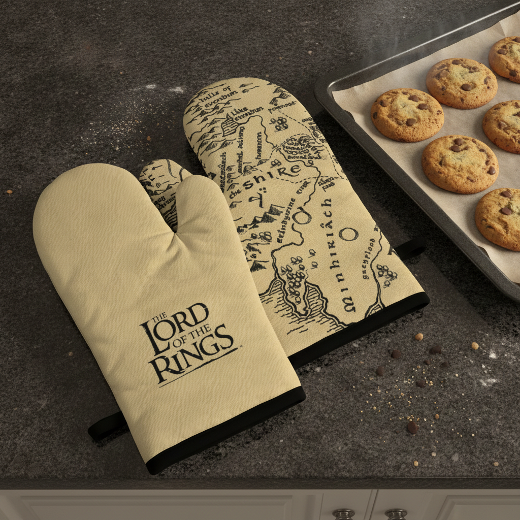 Herr der Ringe Backhandschuhe, Lord of the Rings Merchandise, Fanartikel Auenland, Hobbit