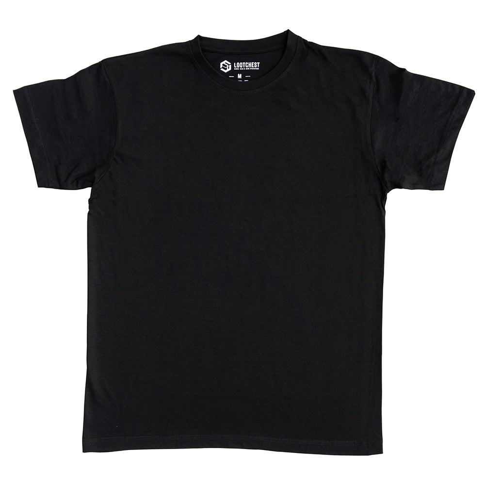lootchest T-Shirt blank schwarz bis 7XL