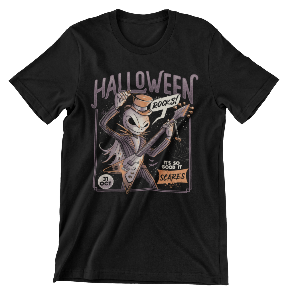Mach es wie Jack und verleihe dem nächsten Halloween eine besonders rockige Note. Shirt passend zum Filmklassiker aus 100 % Baumwolle.