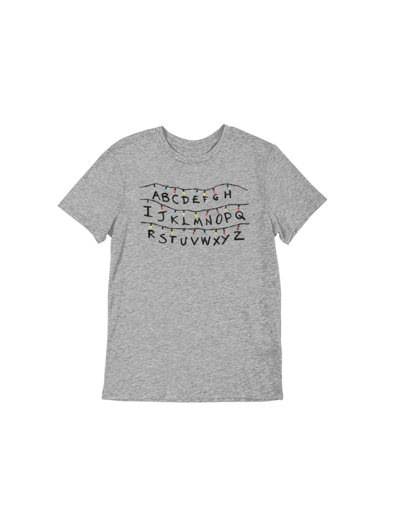 Stranger Things - Lichterkette T-Shirt (grau) Größe L