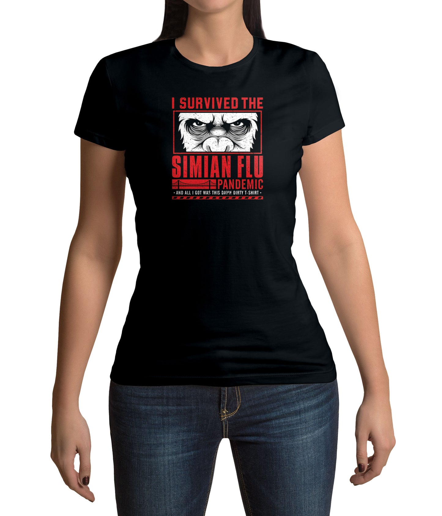 lootchest T-Shirt - Survived Simian Flu