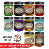 Duftkerzen 10er Set mit Überraschungswürfel