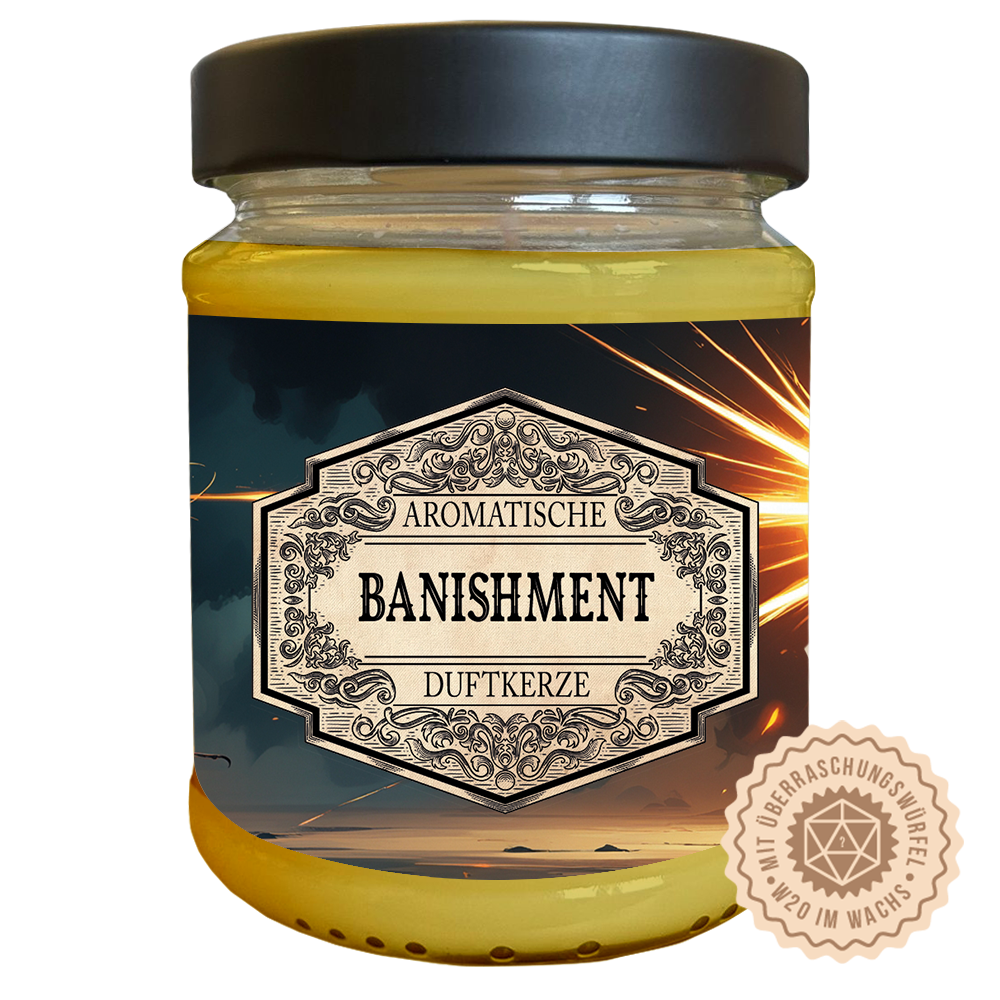 Anti Mücken Duftkerze Banishment mit Überraschungswürfel - Fantasy Scents