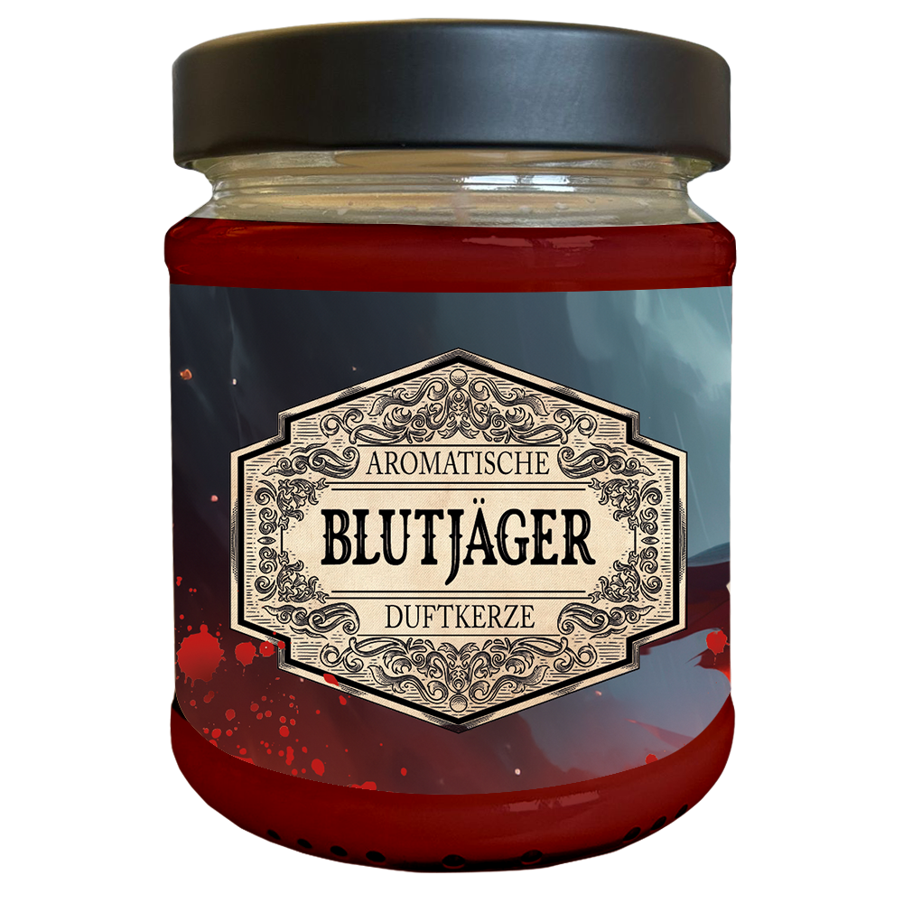 Duftkerze Blutjäger mit Überraschungswürfel