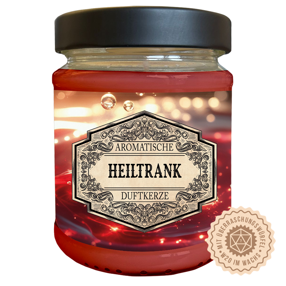 Duftkerze Heiltrank mit Überraschungswürfel