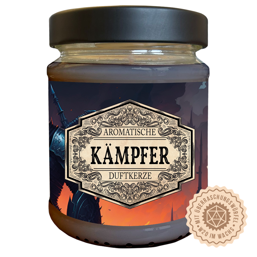 Duftkerze Kämpfer mit Überraschungswürfel