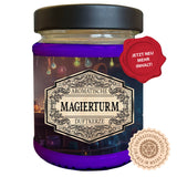 Duftkerze Magierturm mit Überraschung, Pen and Paper Würfel, Fantasy Scents, Geschenkidee