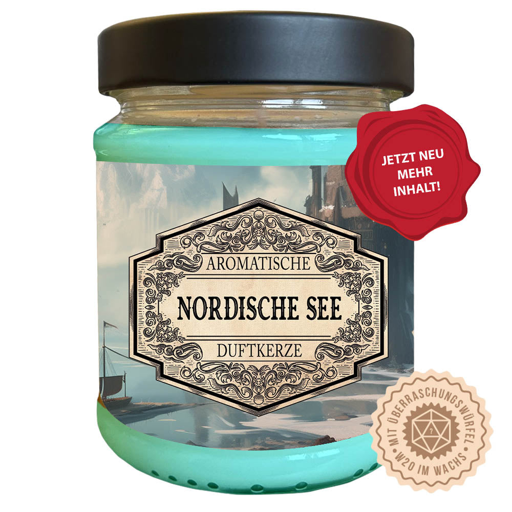 Duftkerze Nordische See, Meer, Pen and Paper Kerze, Geschenk