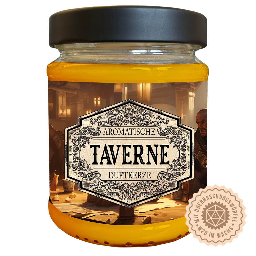 Duftkerze Taverne mit Überraschungswürfel