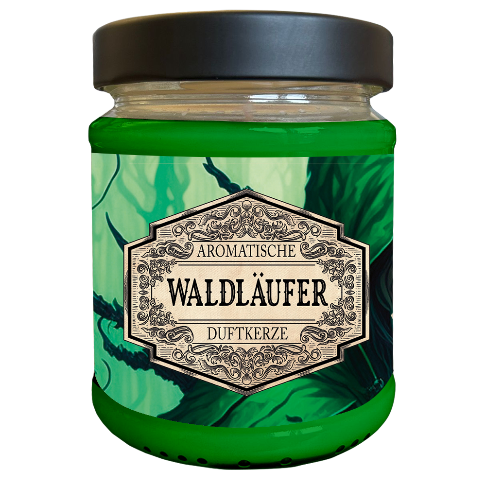 Duftkerze Waldläufer mit Überraschungswürfel