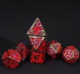 Pen and Paper - Metall Würfel Set - Regenbogen & Rot (Druide)