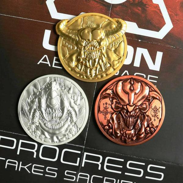 Doom - 5th Anniversary Limited Edition Set aus 3 Medallions - Replik