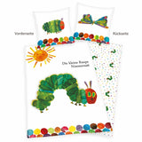 Die kleine Raupe Nimmersatt - Bettwäsche Set - Groß