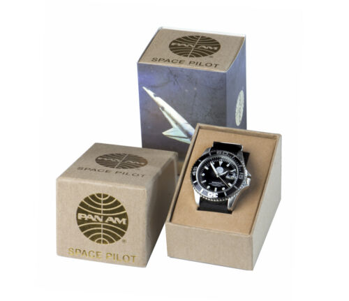 Pan American Armbanduhr "Space Pilot" - Pan Am Logo - Retro