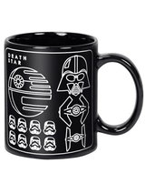 Star Wars - Tasse - Millennium Falke/ Todes Stern Blueprint