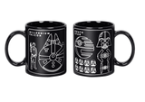 Star Wars - Tasse - Millennium Falke/ Todes Stern Blueprint