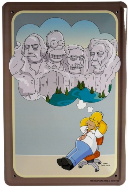Simpsons - Blechschild