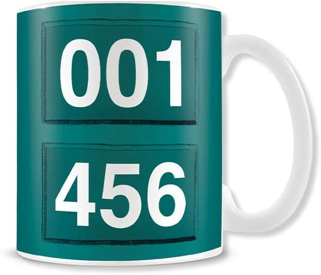Hochwertige Tasse zur beliebten Netflix Serie Squid Game, ideal als Geschenk für Fans. Top-Produkte für Geeks und Nerds online kaufen.