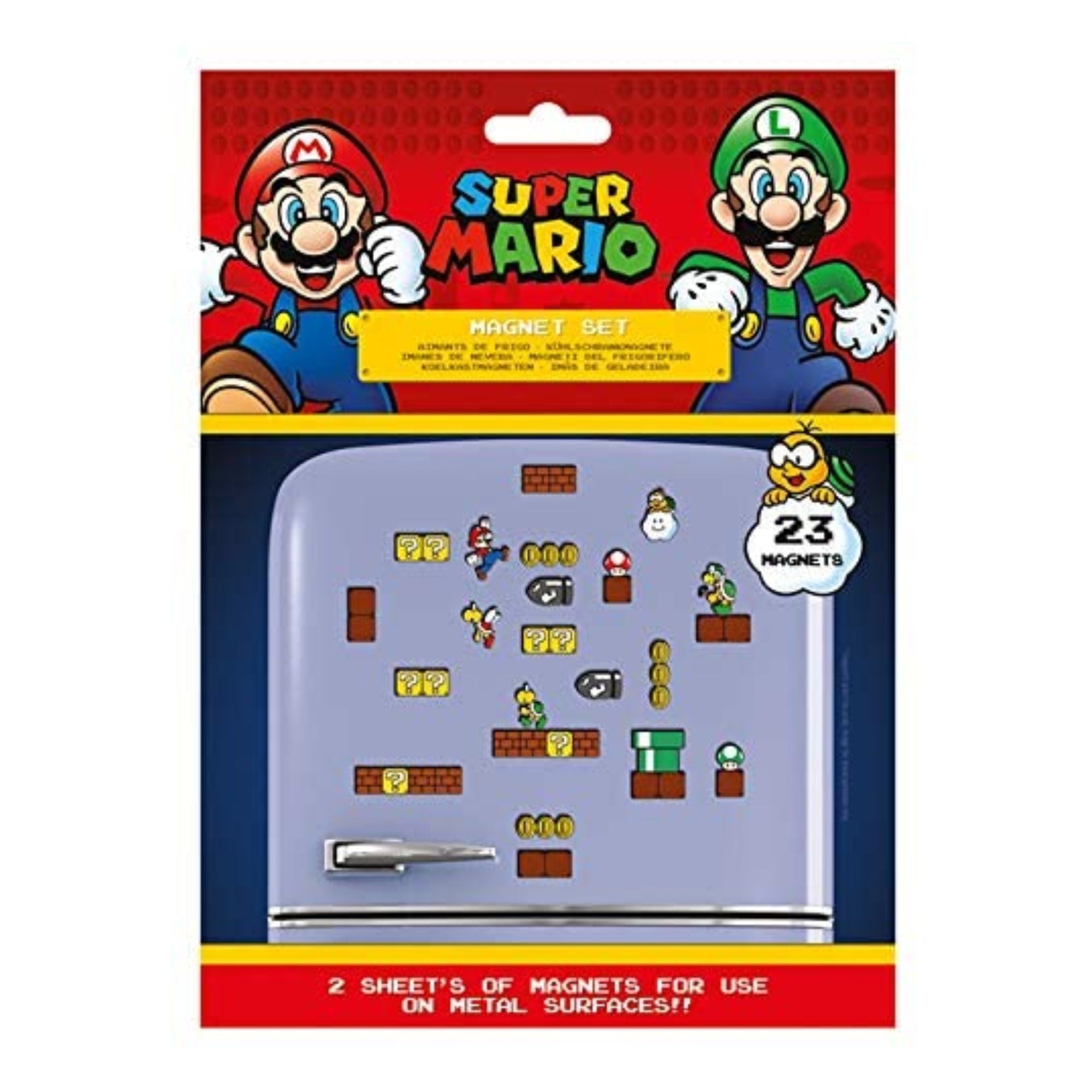 Super Mario Kühlschrank Magnet Set - Level Bauen