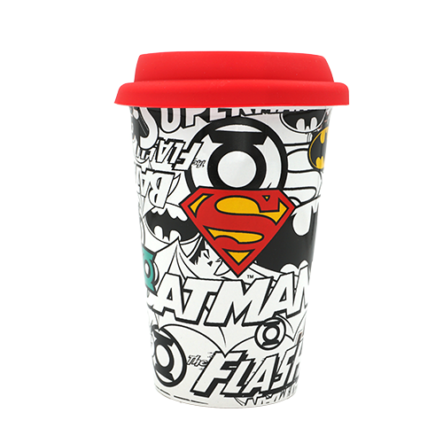Justice League Coffee-to-go-Becher | Stylischer Reisebecher für DC-Fans