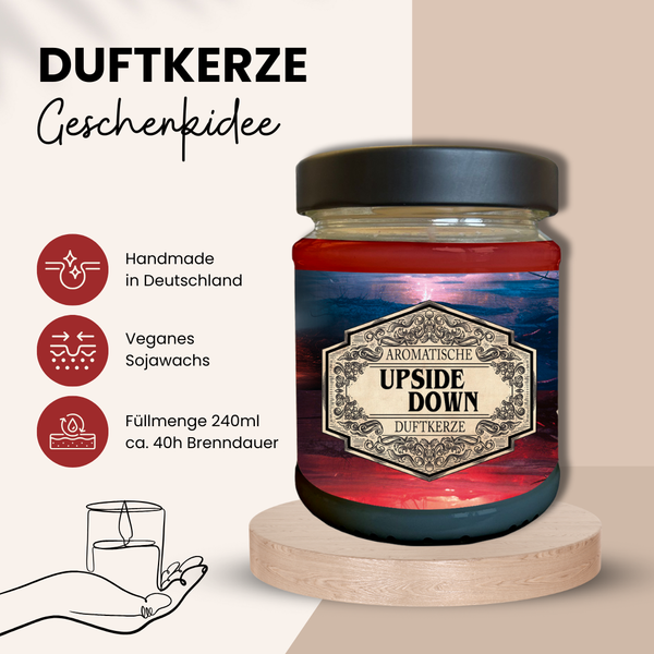 Duftkerze Upside Down mit Überraschungswürfel - Fantasy Scents