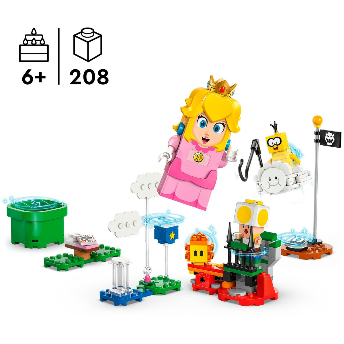 71441 Super Mario Abenteuer mit der interaktiven LEGO Peach, Konstruktionsspielzeug