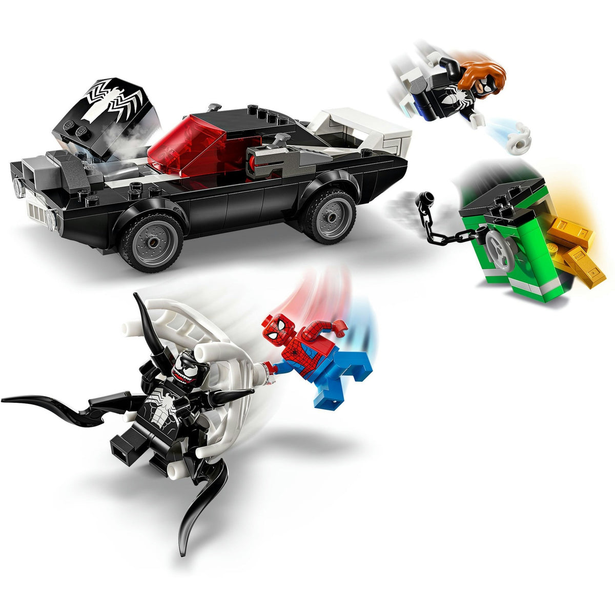 76309 Marvel Super Heroes Spider-Man vs. Venom Muscle-Car, Konstruktionsspielzeug