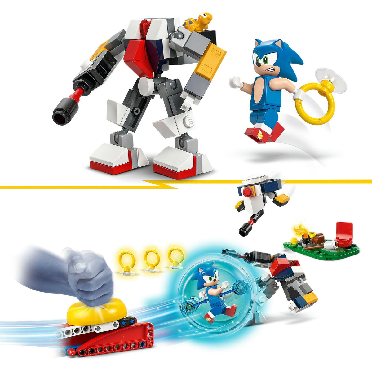 77001 Sonic the Hedgehog Sonics Showdown am Lagerfeuer, Konstruktionsspielzeug