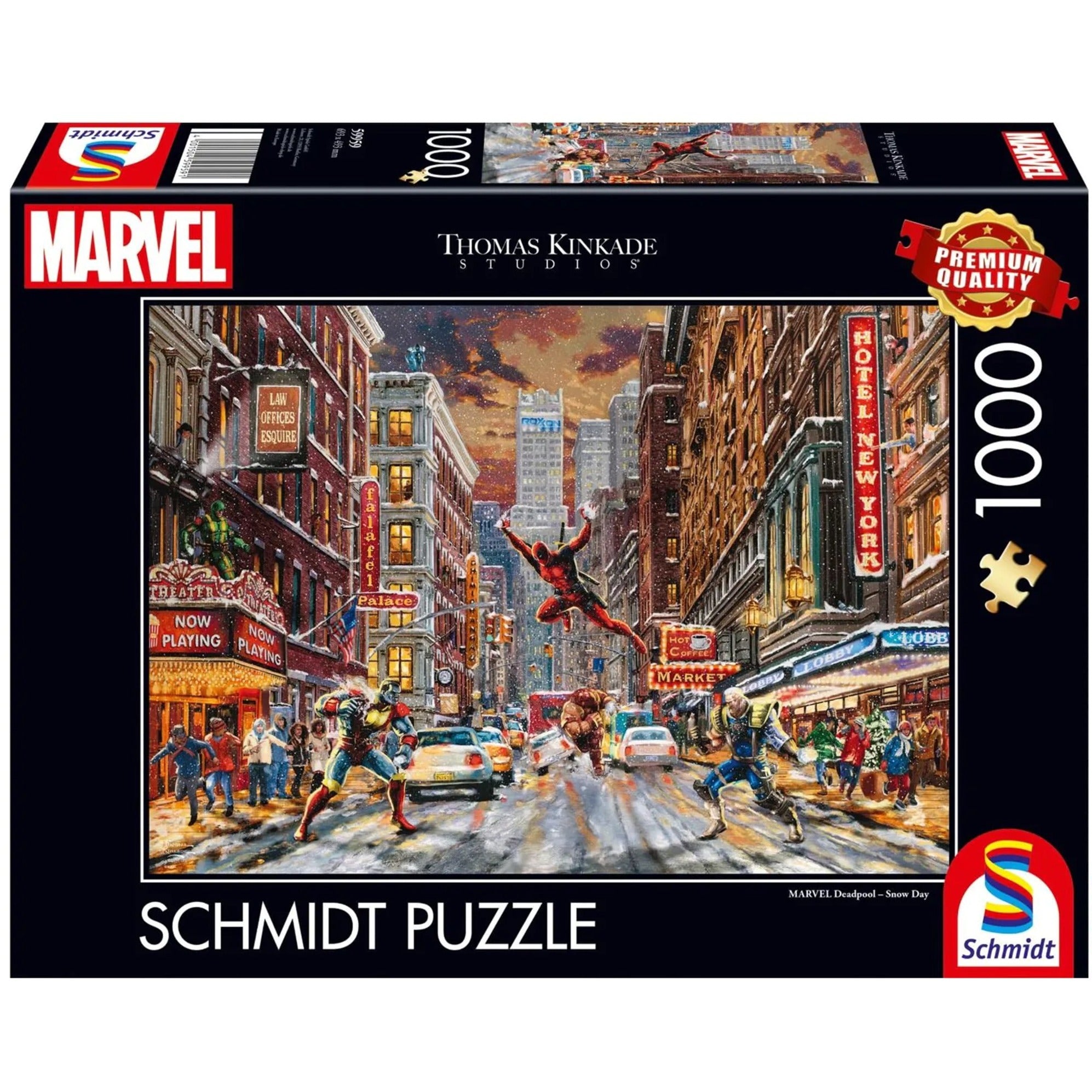 Thomas Kinkade Studios: Marvel - Deadpool, Snow Day, Puzzle