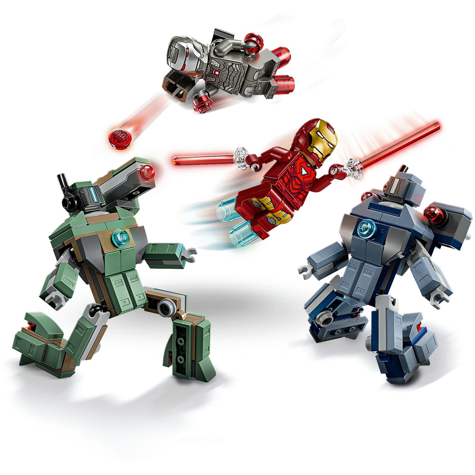 76320 Marvel Super Heroes Iron Man & War Machine vs. Hammer-Drohnen, Konstruktionsspielzeug
