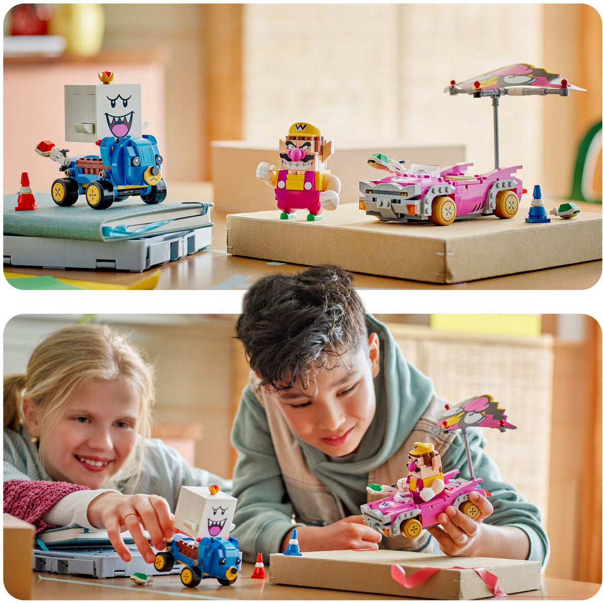 72038 Super Mario - Mario Kart: Wario & König Buu Huu, Konstruktionsspielzeug