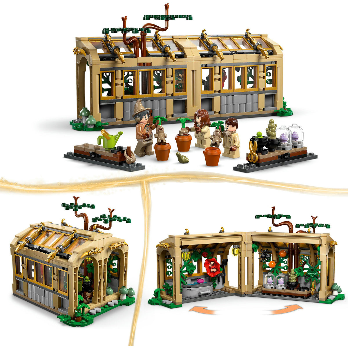76445 Harry Potter Schloss Hogwarts: Kräuterkundeunterricht, Konstruktionsspielzeug