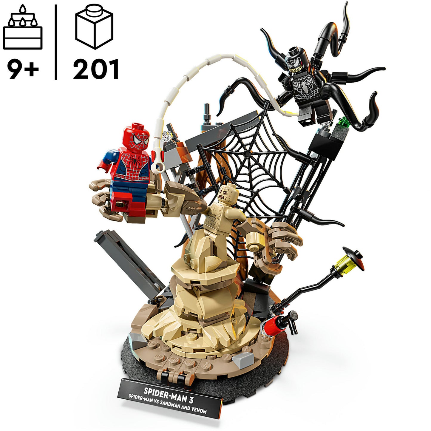 76334 Marvel Super Heroes Großer Showdown: Spider-Man vs. Sandman, Konstruktionsspielzeug