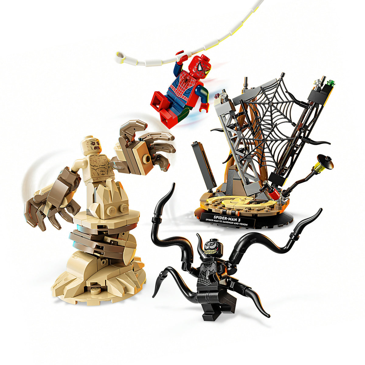 76334 Marvel Super Heroes Großer Showdown: Spider-Man vs. Sandman, Konstruktionsspielzeug
