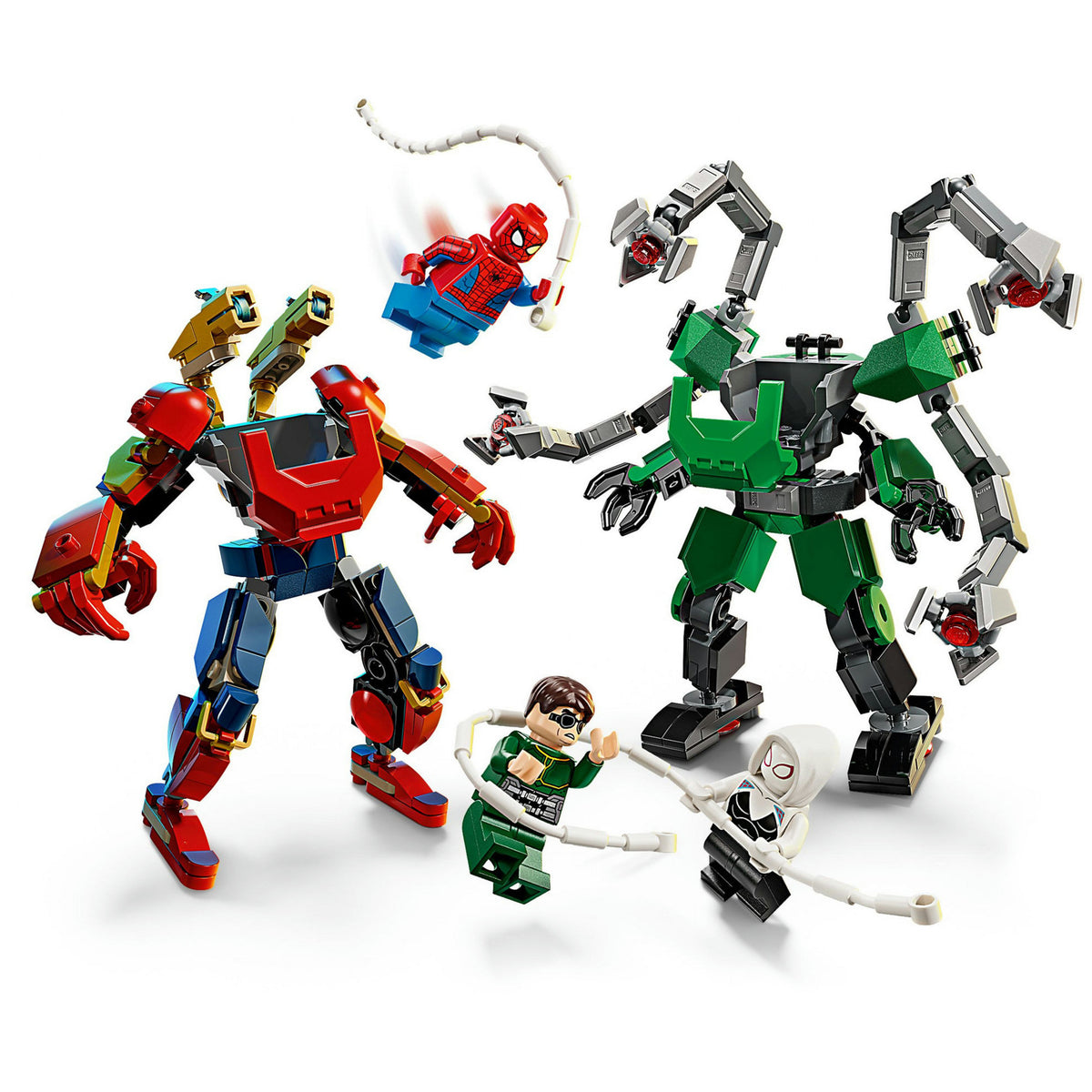 76338 Marvel Super Heroes Mech-Duell: Spider-Man vs. Doc Ock, Konstruktionsspielzeug