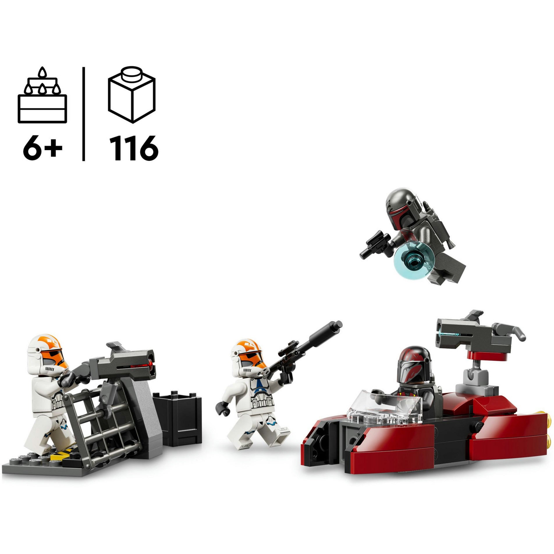 75449 Star Wars Belagerung von Mandalore Battle Pack, Konstruktionsspielzeug