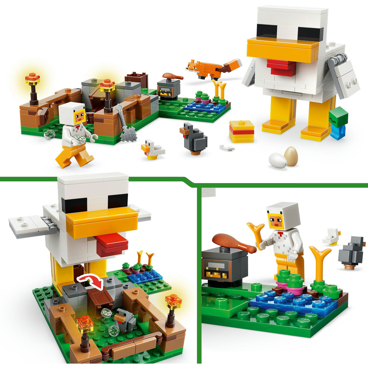 21585 Minecraft Hühnerfarm, Konstruktionsspielzeug